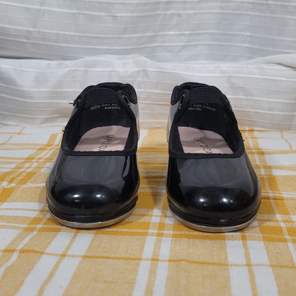 Capezio Girls Black Tap Dance Shoes Size 8W